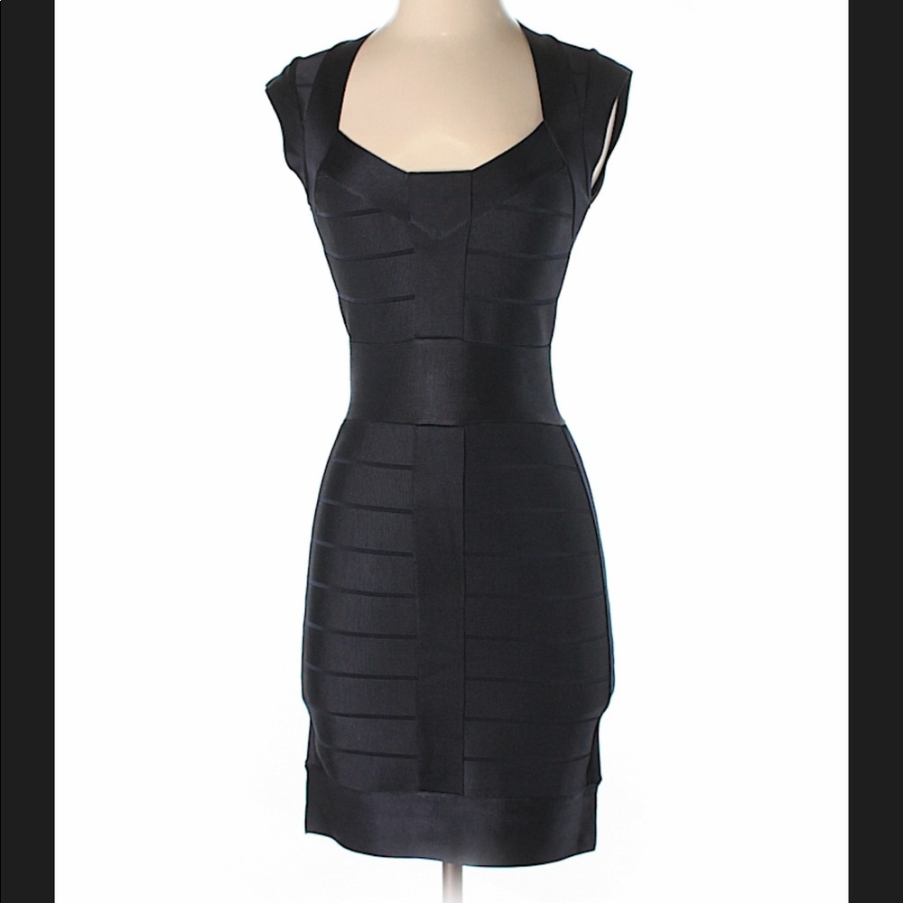 French Connection bondage dress - Dark blue